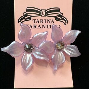 Tarina Tarantino Lucite flower earrings